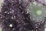 Amethyst Geode With Metal Stand - Uruguay #274238-1